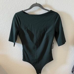 NWT. Express Forest Green Bodysuit.